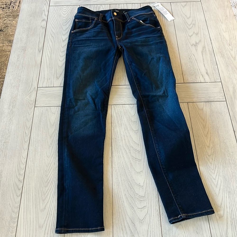 Hudson Jeans Blue Skinny Denim with Textured Twill